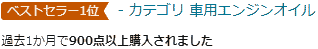 カストロール EDGEはAmazonの車用エンジンオイルカテゴリでベストセラー1位